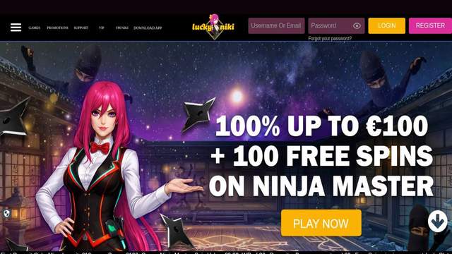 Lucky Niki casino screenshot